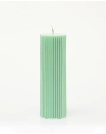 XRJ Celebrations - Pillar Pastel Green Candle