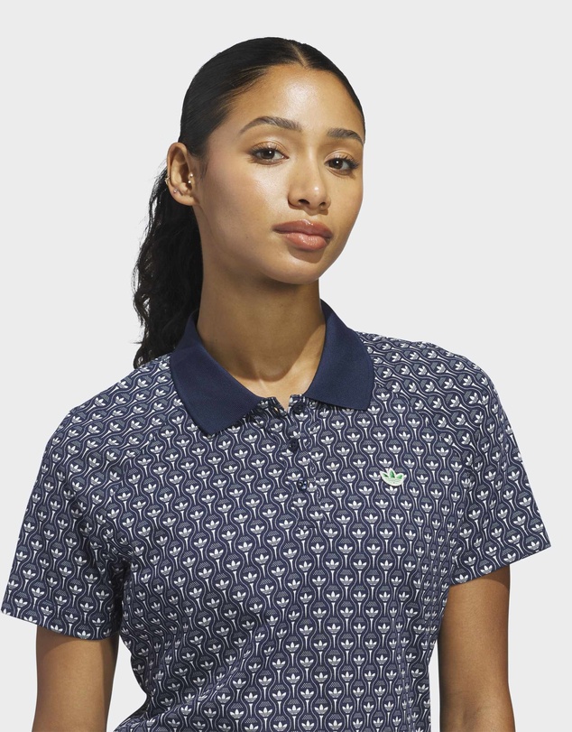 adidas Originals - Originals All Over Trefoil Polo Shirt Womens