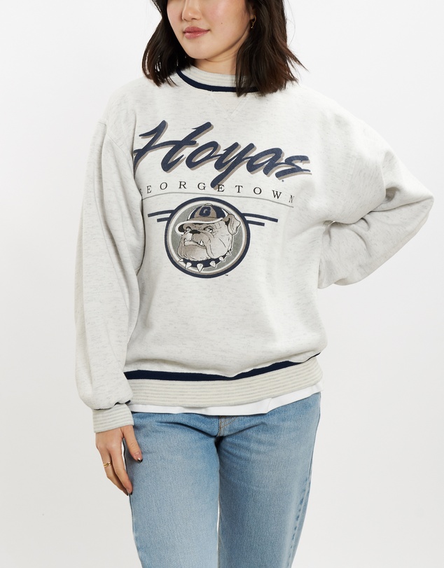 Vintage by The Real Deal - Pre Loved - 90s NCAA Georgetown Hoyas Sweatshirt
