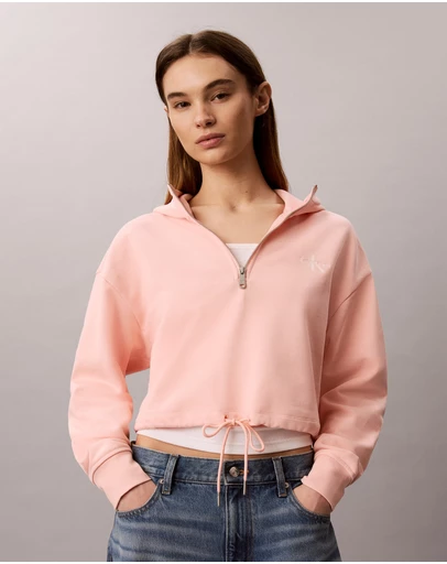 Calvin Klein Jeans - Monologo Terry Cropped Hoodie