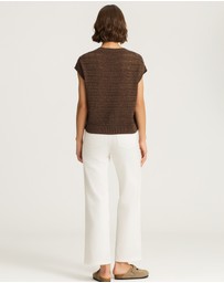 IDA+S - Reni Metallic Cotton Knit Top