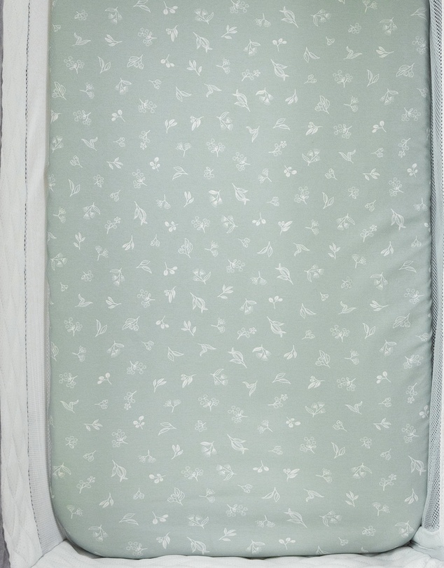 Living Textiles - 2 Pack Organic Bedside Sleeper Fitted Sheet - Australiana