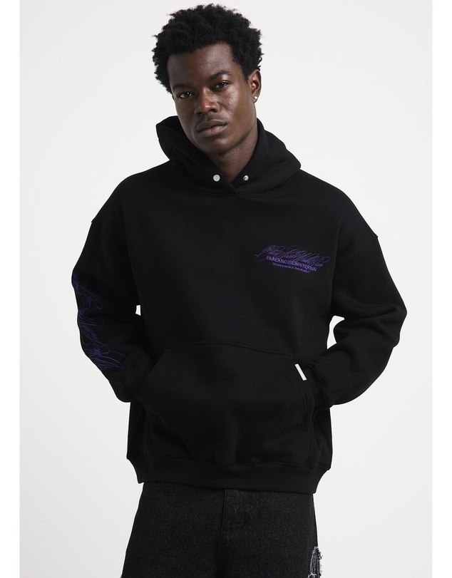 Black Noise White Rain - Charm Hoodie