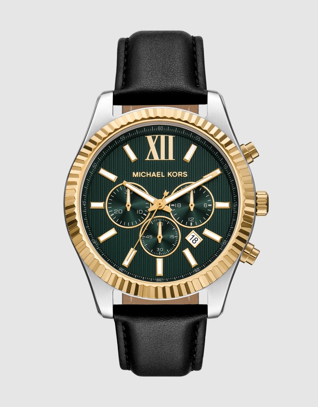 Michael Kors - Lexington Black Chronograph Watch