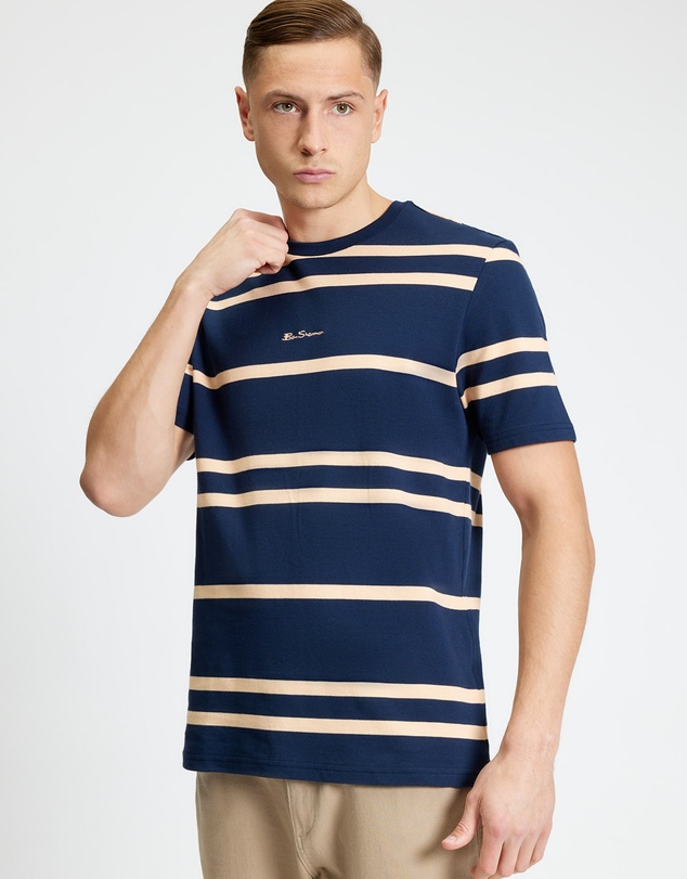 Ben Sherman - Pique Stripe Tee