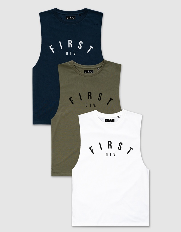 First Division - 3-Pack Core Logo Tank