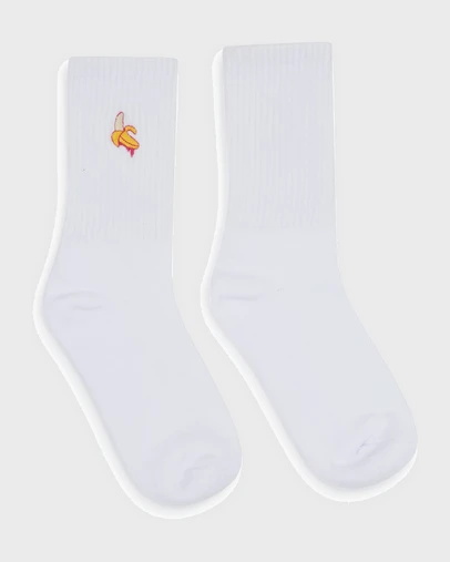 Budgy Smuggler - Crew Socks In Drippy Banana