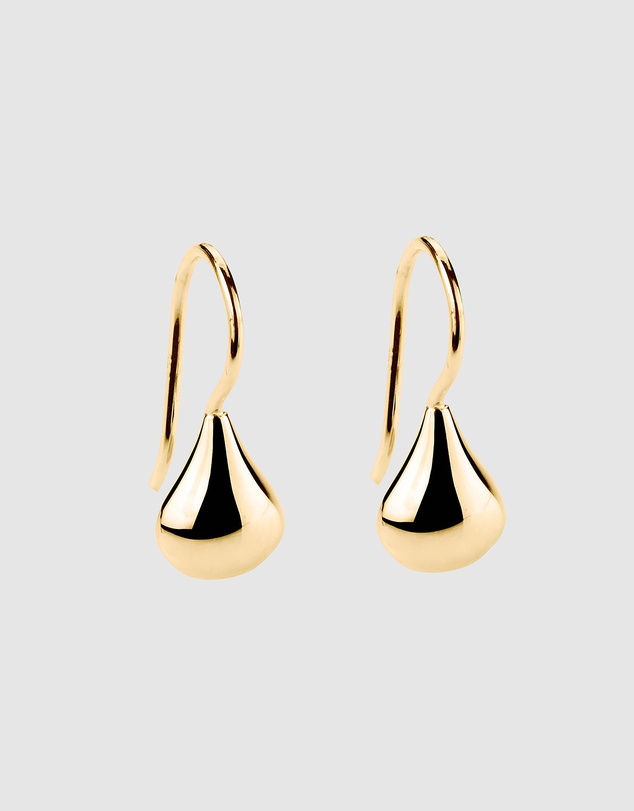 Najo - Baby Tears Yellow Gold Earring