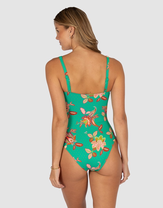 Baku Swimwear - Spice Temple Square Neck One Piece Swimsuit