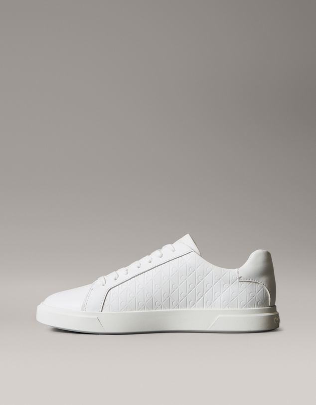 Calvin Klein - Leather Emblem Logo Pattern Trainers