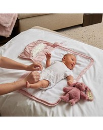 Jiggle and Giggle - Floral Raspberry Bunny Rattle Small