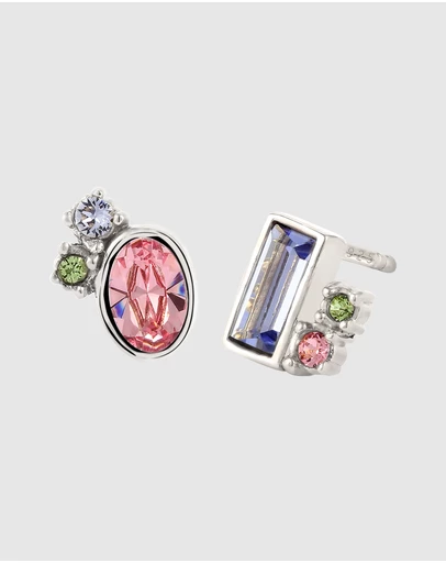 Elli Jewelry - Crystal Symphony Stud Earrings in 925 Silver
