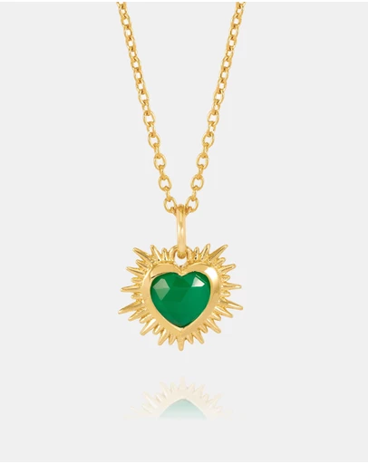 Rachel Jackson - Electric Love May Birthstone Heart Necklace