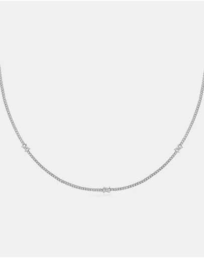 Ania Haie - Ania Haie Silver Cross Station Necklace