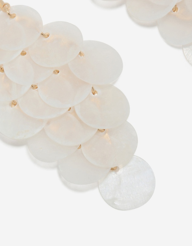 Lovisa - White Genuine Shell Waterfall Drop Earrings