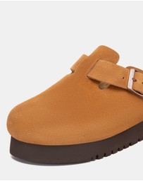 EVERAU - Australian Shepherd Ugg Berrin Platform Cow Suede Upper Loafer Oxfords Flats