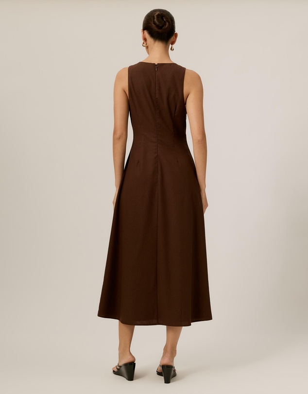 Tussah - Andy Square Neck Midi Dress
