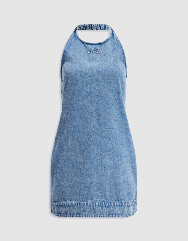 Aje Studio - Kendall Denim Halter Mini Dress