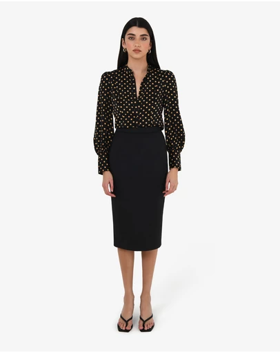 Forcast - Safira Midi Pencil Skirt
