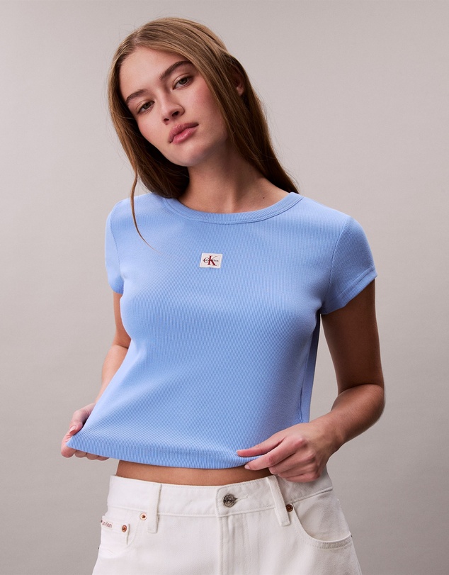 Calvin Klein Jeans - Woven Monogram Logo Slim T-Shirt