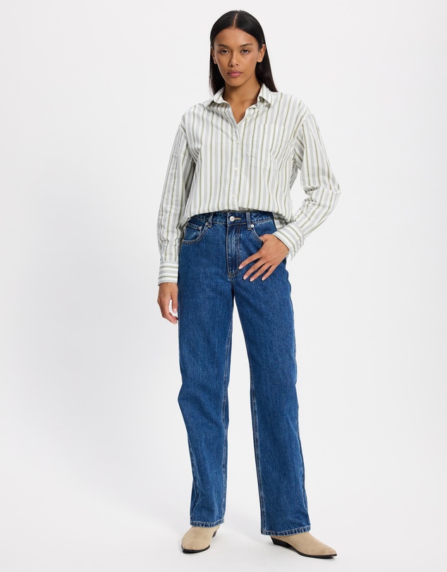 R.M.Williams - Hopeland Poplin Stripe Shirt