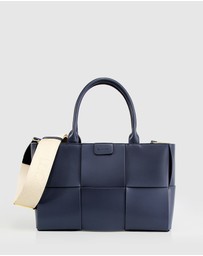 Belle & Bloom - Long Way Home Woven Tote - Navy