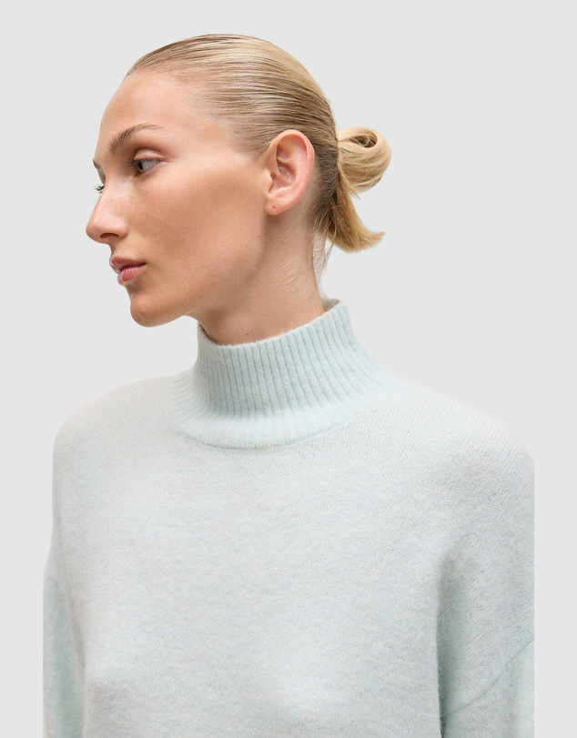 Trenery - Alpaca Merino Blend Relaxed Mock Neck