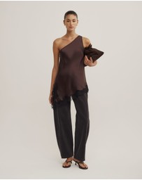 Witchery - One Shoulder Lace Top