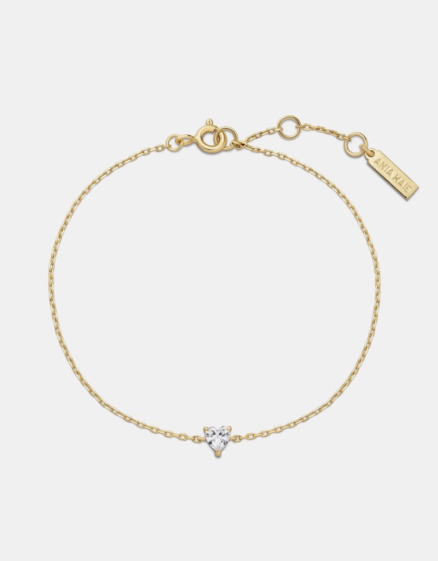 Ania Haie - Ania Haie Gold Sparkle Heart Bracelet