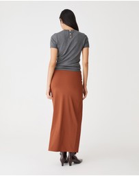 Forcast - Dasha Ruched Bamboo Skirt