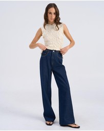 Vero Moda - Kathy Wide Leg Denim Jeans