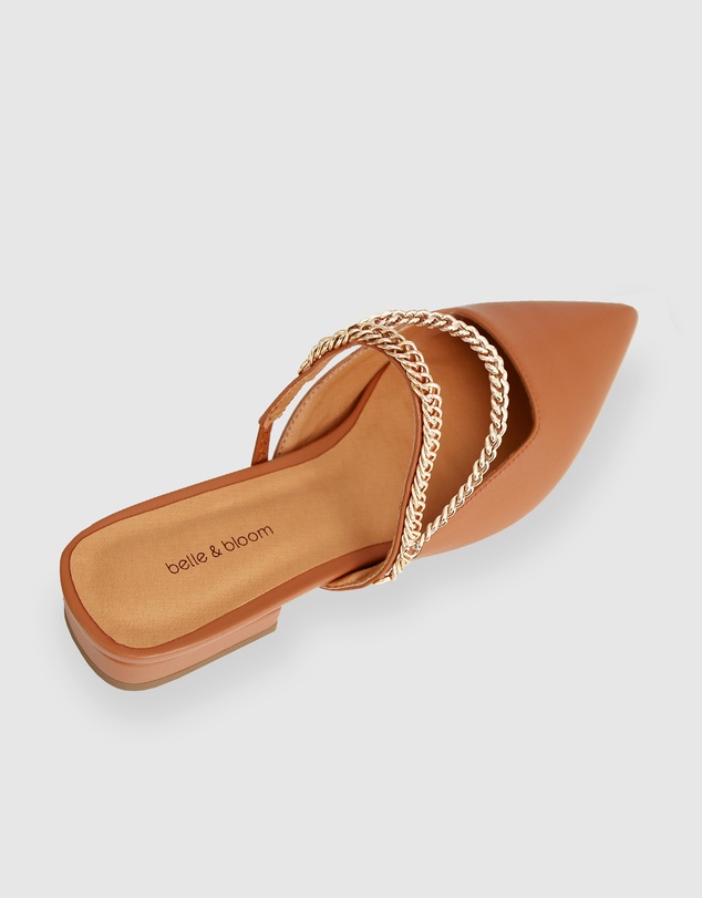 Belle & Bloom - On The Go Leather Flat