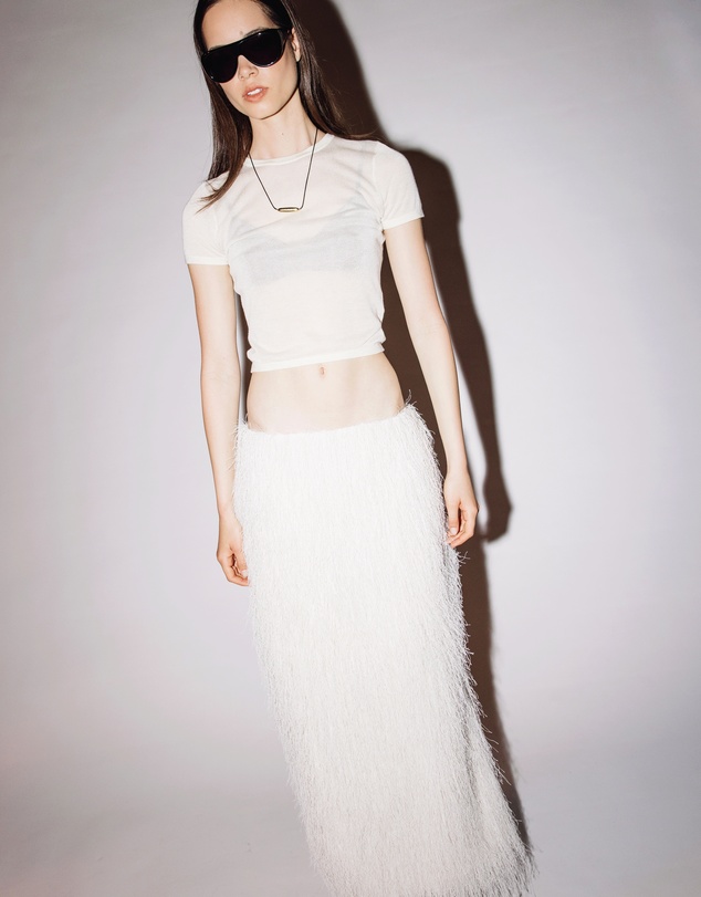 Minima Esenciales - Aila Textured Maxi Skirt