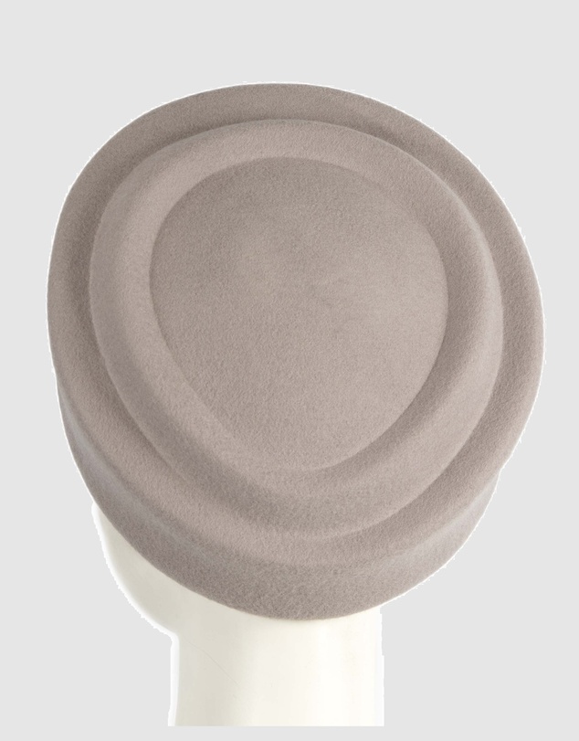 Max Alexander - Felt Grey Pillbox Hat