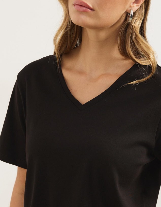 Atmos&Here - Cotton V-Neck T-Shirt