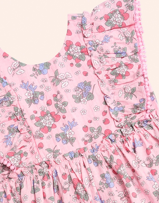 Huxbaby - Strawberry Garden Sunday Best Dress - Babies-Kids