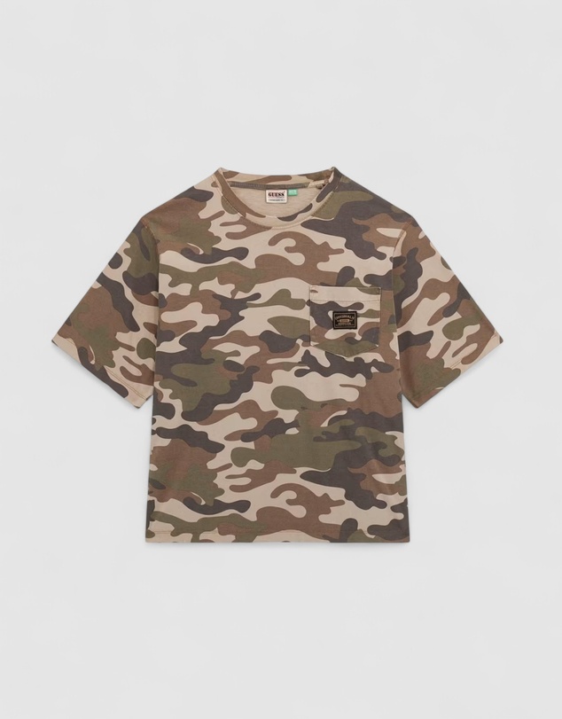 GUESS Originals - GUESS Originals Camouflage Boxy Pocket T-Shirt