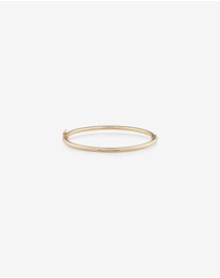 Michael Hill - 60mm Hollow Tube Bangle in 10kt Yellow Gold