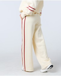 First Division - Side Stripe Wide Leg Trackpant