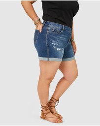 The Poetic Gypsy - Lorili Distressed Denim Short