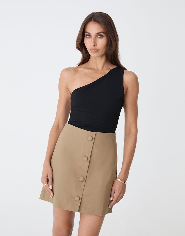 Forcast - Winnie A-line Button Skirt