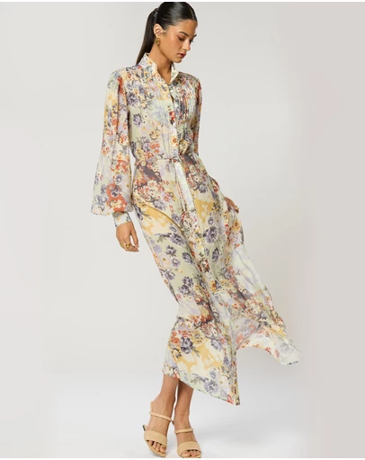 Winona - Genovia Button Maxi Dress