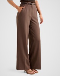 Forever New - Chantelle Belted Wide Leg Pants