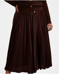 Forever New Curve - Delphine Curve Pleated Midaxi Skirt
