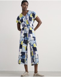 Seasalt - Seasalt Cornwall Blue Rose Trellis Jumpsuit