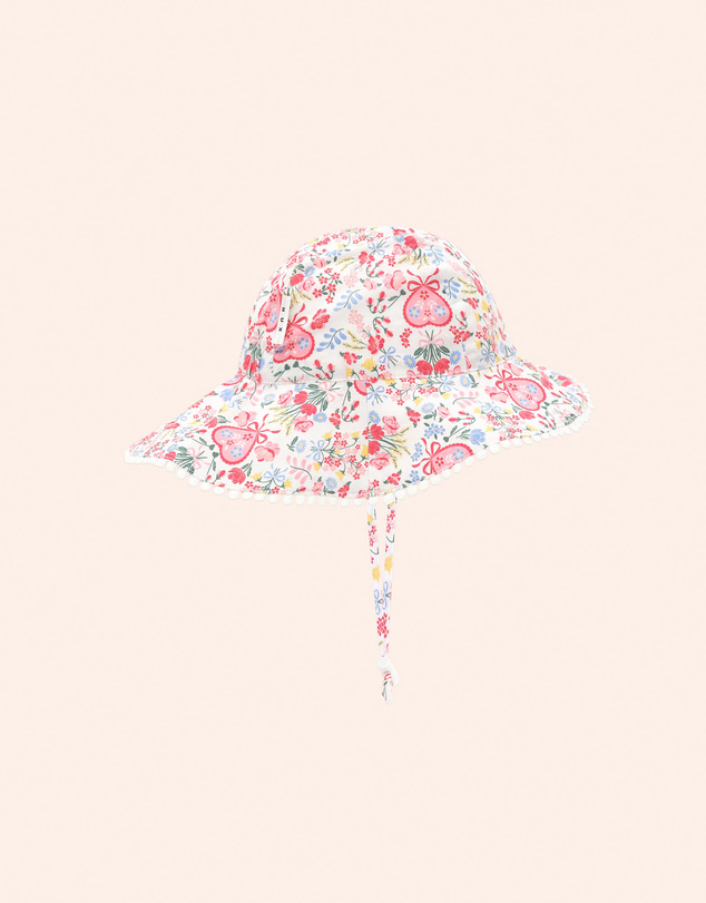Huxbaby - Scallop Floral Sunhat - Kids