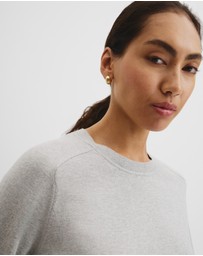 Country Road - Organically Grown Cotton Blend Cashmere Blend T-shirt