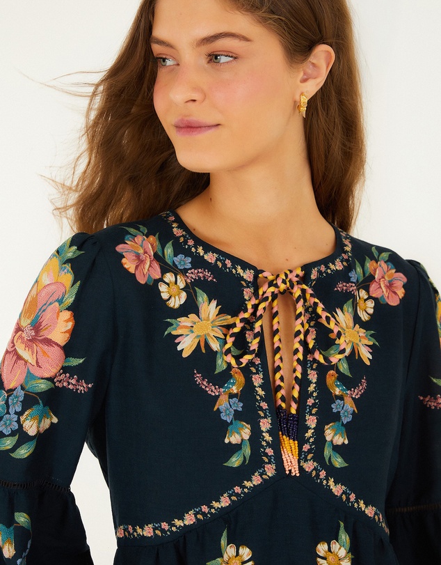 Farm Rio - Maira Floral Mini Dress
