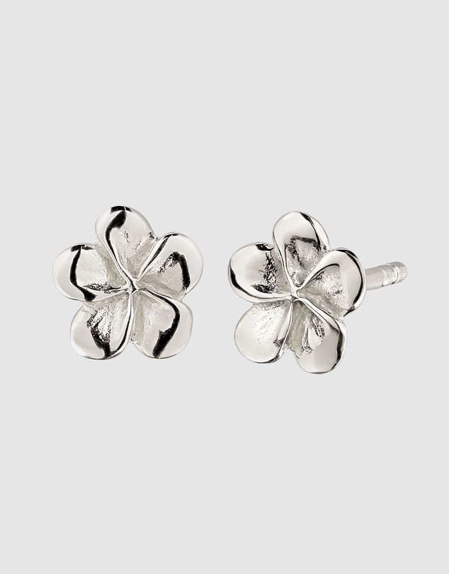 Elli Jewelry - Frangipani Stud Earrings in 925 Silver