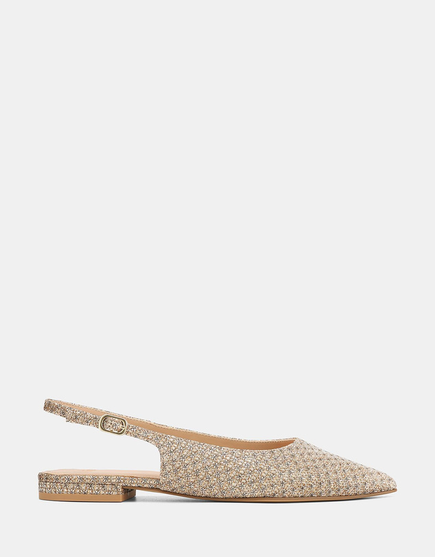 Wittner - Mary Dress Flats Metallic Textile